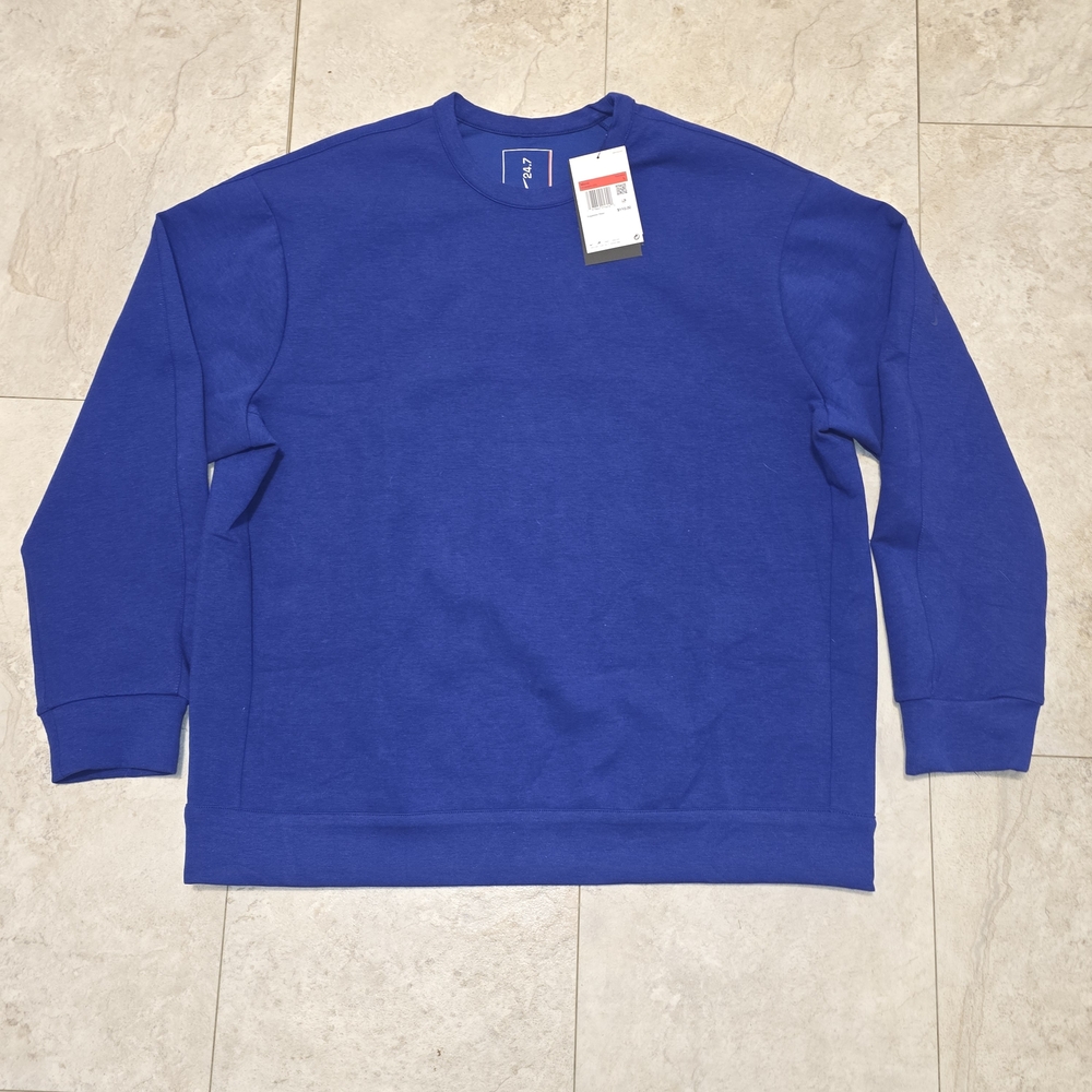 Nike 24.7 Men's Crewneck Sweater - Royal Blue Large - Picture 2 of 6
